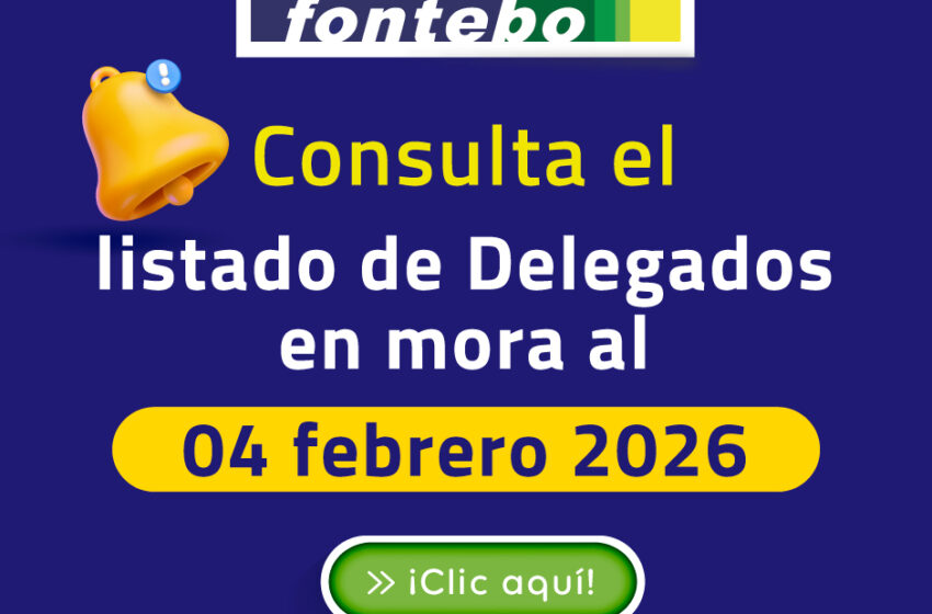  Delegados en mora 2026