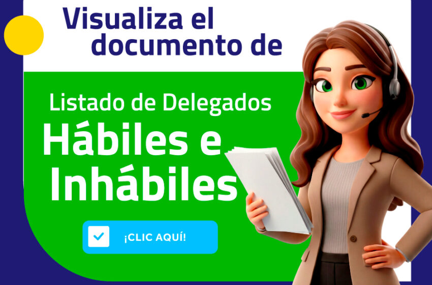  Listado de Delegados Hábiles e Inhábiles